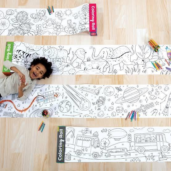 3 Meters Kids Coloring Drawing Roll - Glim N Style