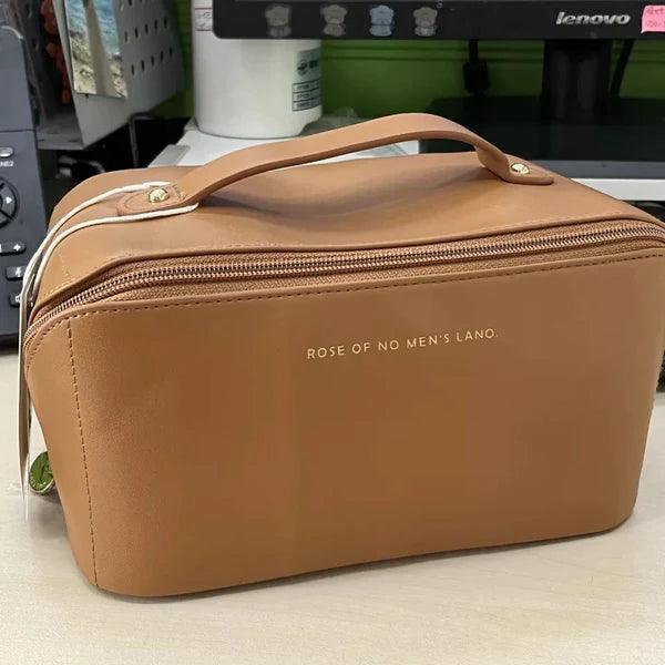 Large Capacity Leather Travel Cosmetic Bag - Glim N Style