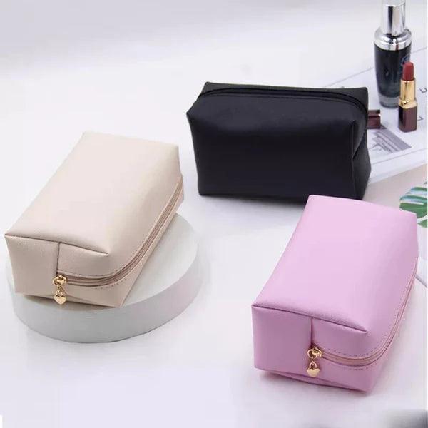 Large Capacity Leather Travel Cosmetic Bag - Glim N Style