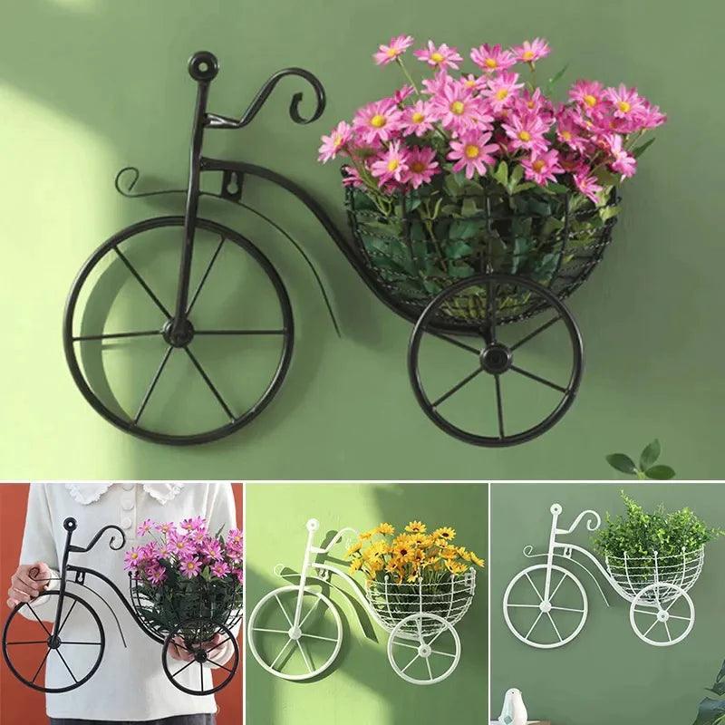 Bicycle Design Wall Basket For Home Decoration - Glim N Style
