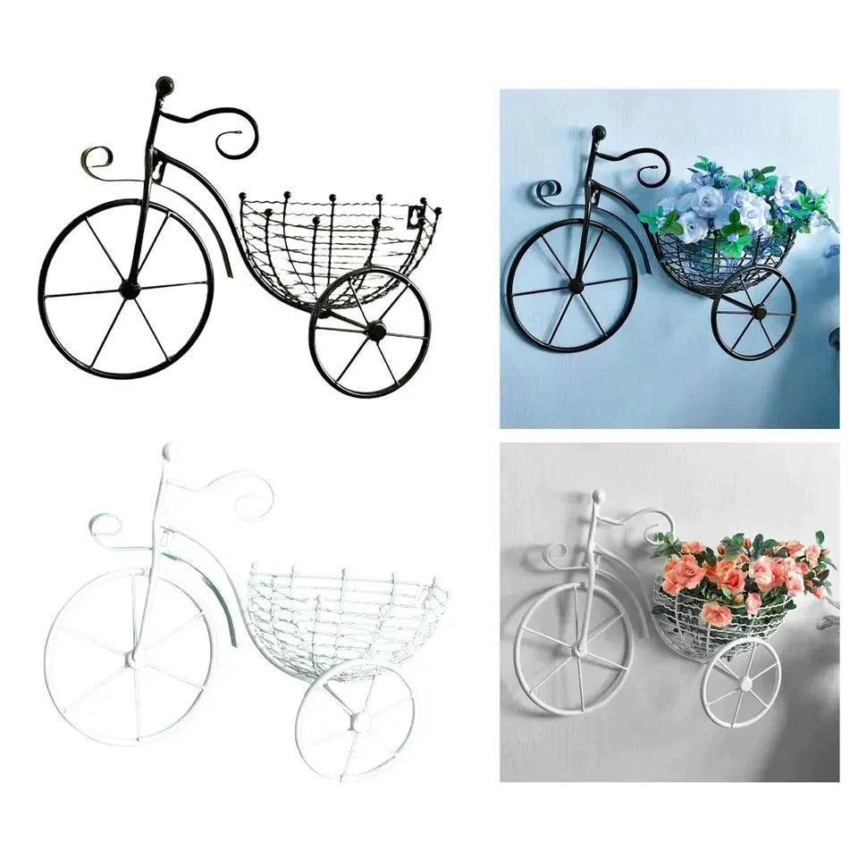 Bicycle Design Wall Basket For Home Decoration - Glim N Style