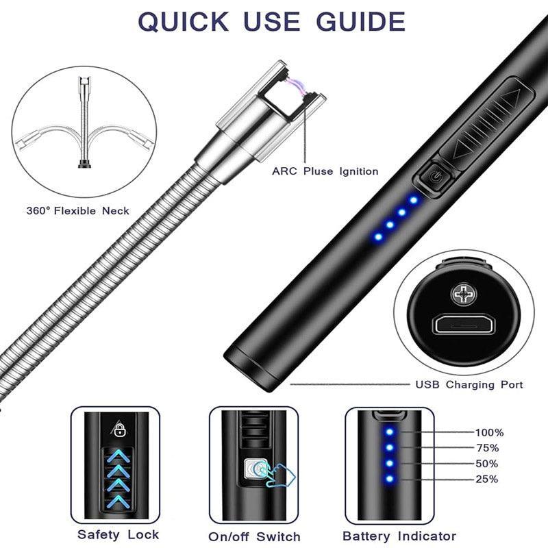USB Electric Lighter Rechargeable - Glim N Style