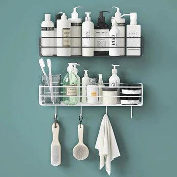 Rectangle Metal Stand With Hooks - Glim N Style