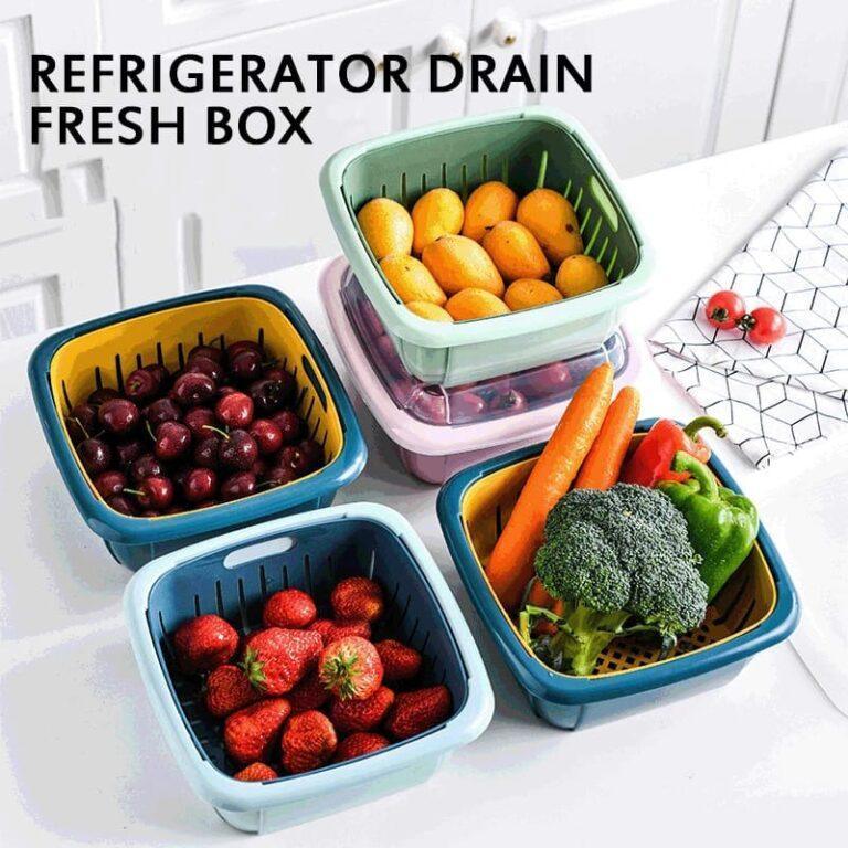 Double-layer Drain Basket with Lid - Glim N Style