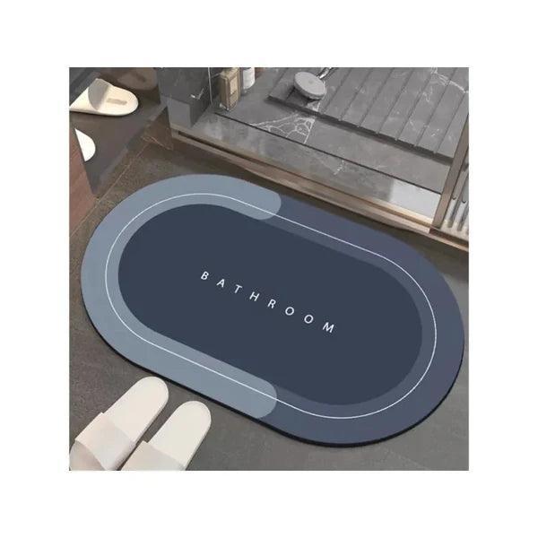 Elegant super absorbent bathroom mat (oval)
