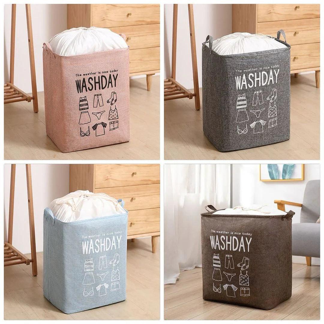 Foldable Dirty Clothes Laundry Basket Storage Bin Bucket - Glim N Style