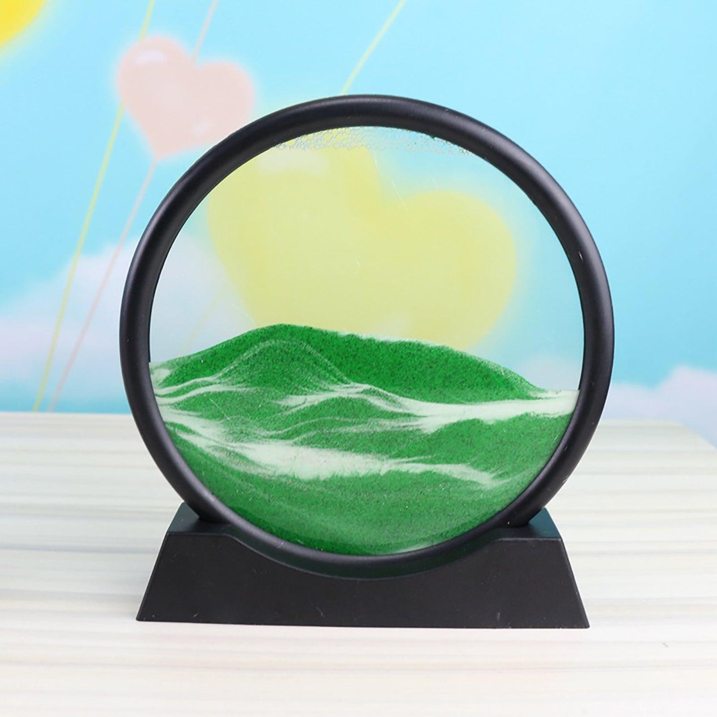 3D Moving Sand Art Picture Round Glass - Glim N Style