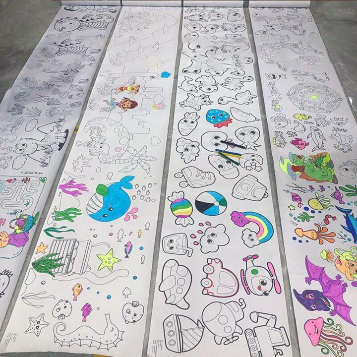 3 Meters Kids Coloring Drawing Roll - Glim N Style