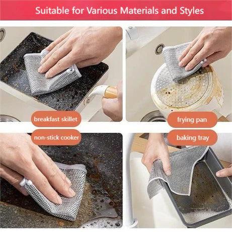 Imported Steel Wire Kitchen Cleaning Cloth - Glim N Style