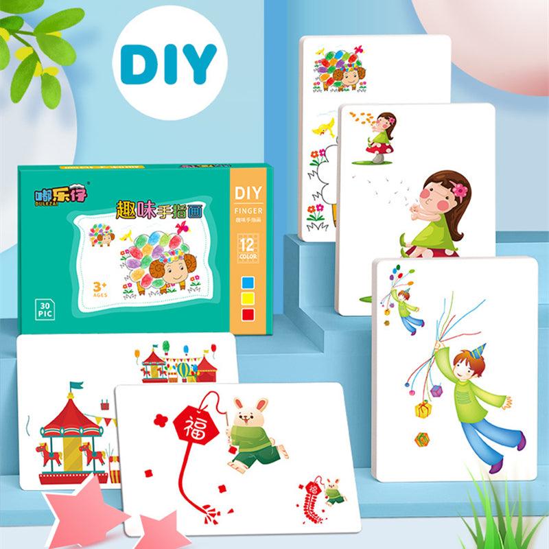 Children Finger Painting - Glim N Style
