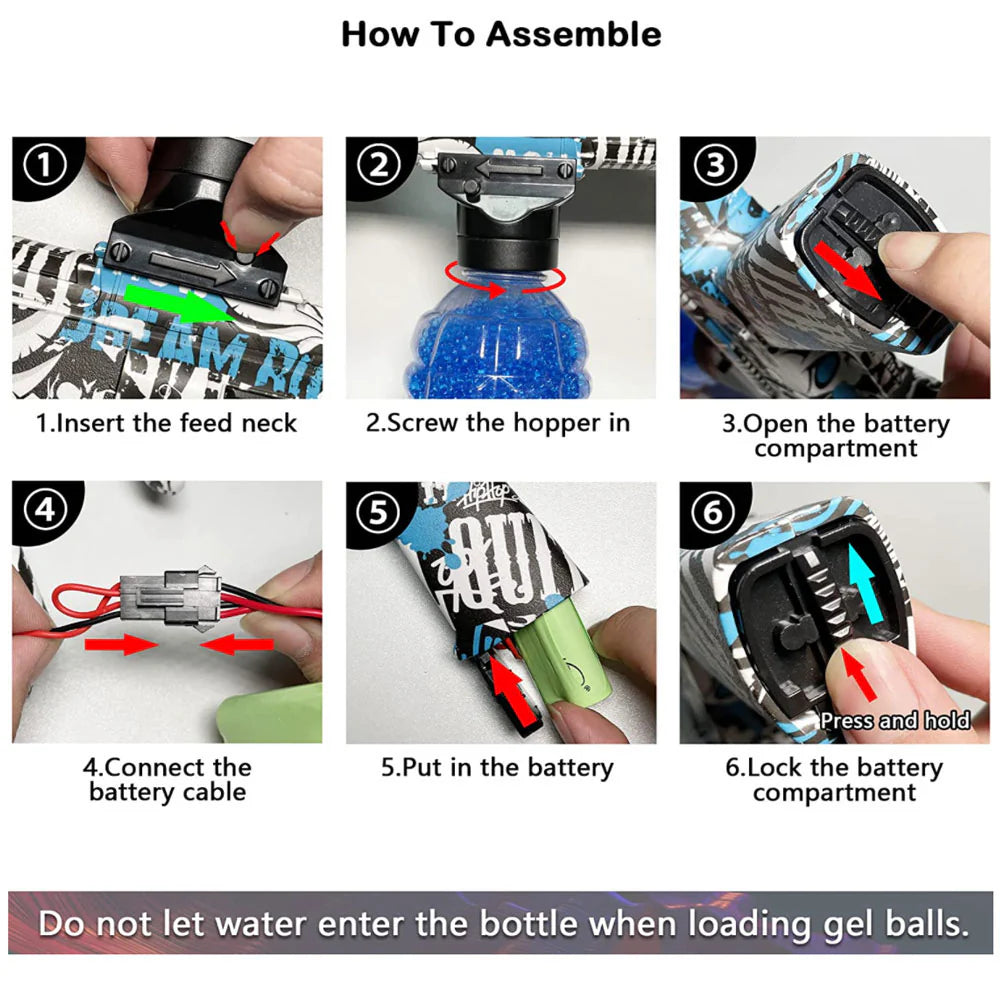 Elite Shooting Water Bomb Electric Gun for kids