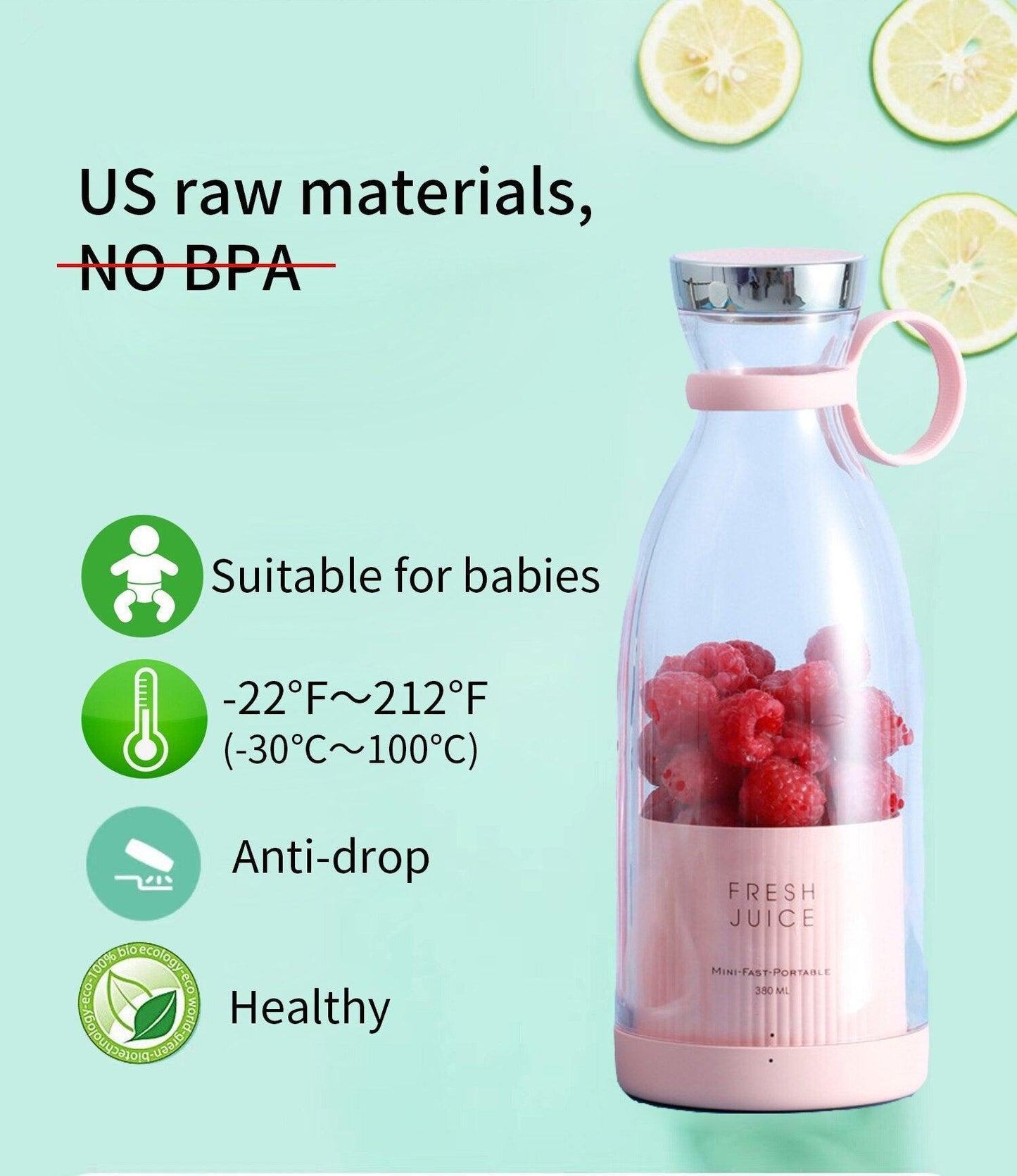 Portable Electric Juicer Blender - Glim N Style