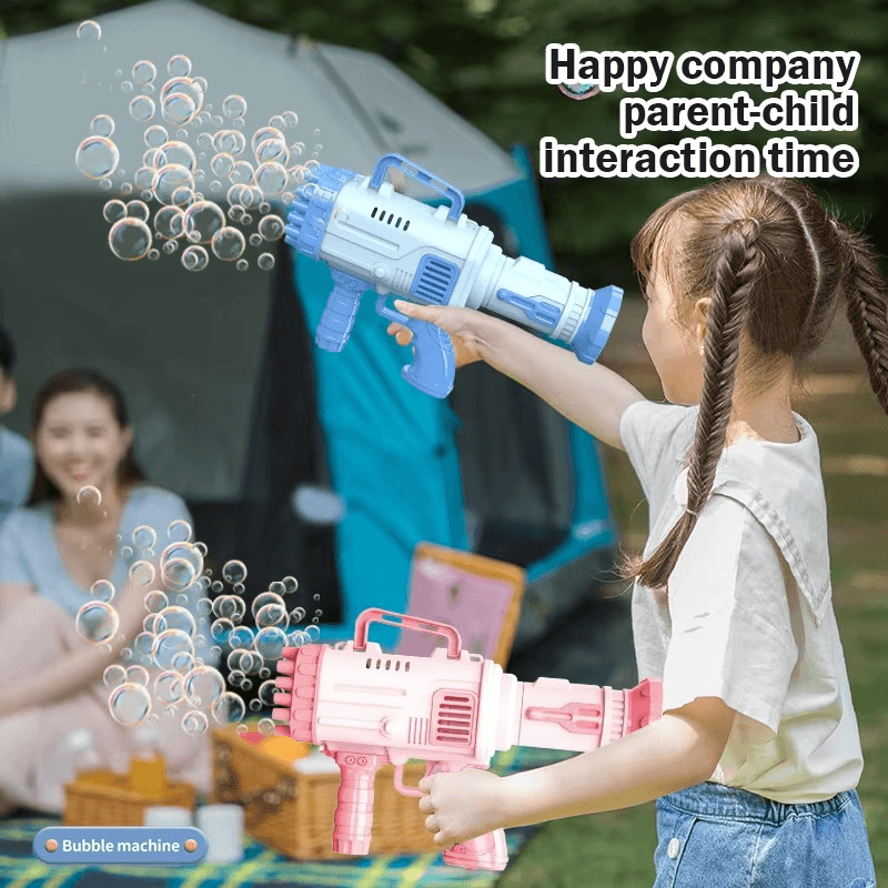 32-Hole Electric Bubble Gun for Kids