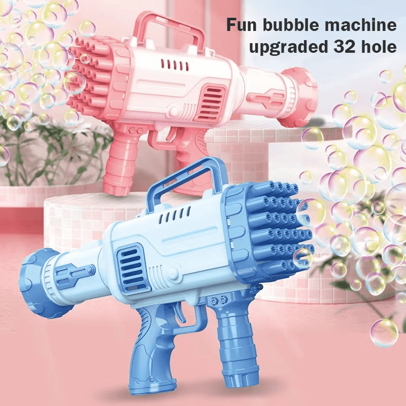 32-Hole Electric Bubble Gun for Kids
