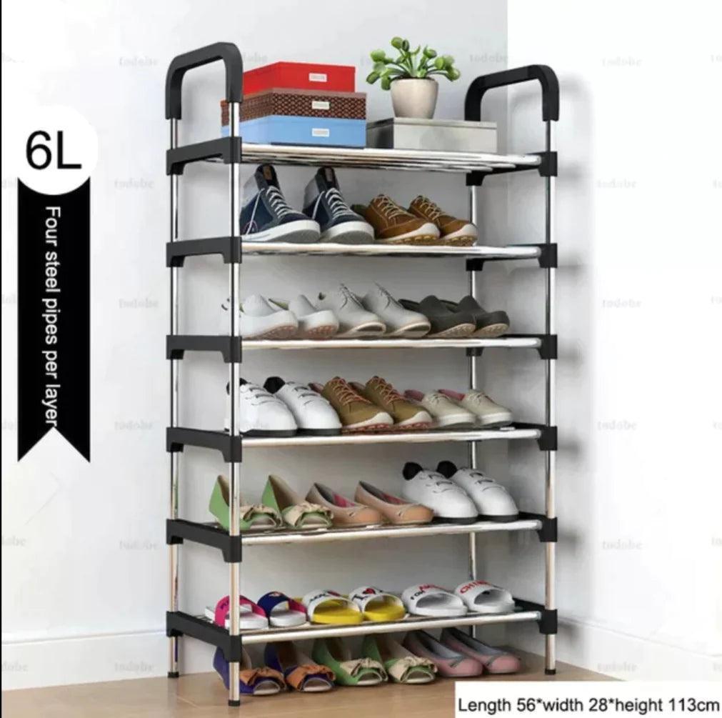 6 Layers Steel Shoe Rack Storage Stand Organizer - Glim N Style