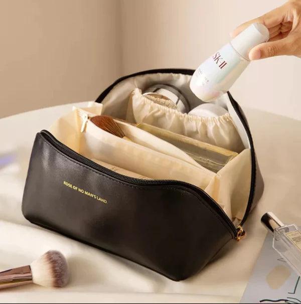 Large Capacity Leather Travel Cosmetic Bag - Glim N Style