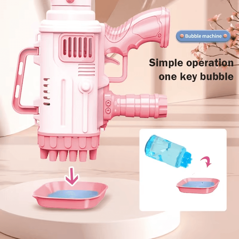 32-Hole Electric Bubble Gun for Kids