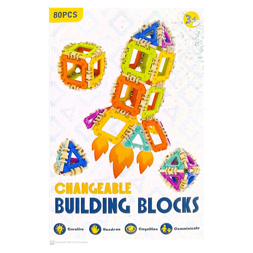 80 Pcs Buckle Building Blocks Toy - Glim N Style