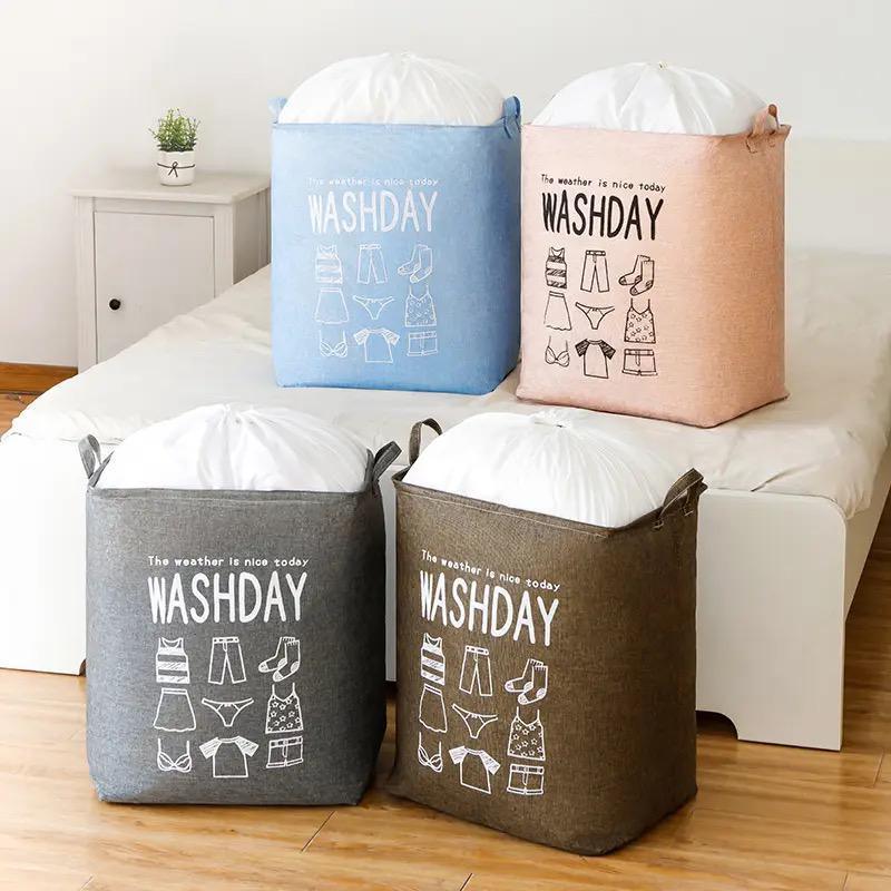 Foldable Dirty Clothes Laundry Basket Storage Bin Bucket - Glim N Style