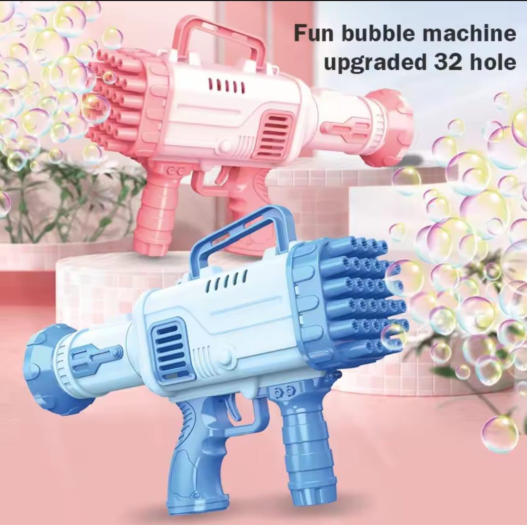 32-Hole Electric Bubble Gun for Kids