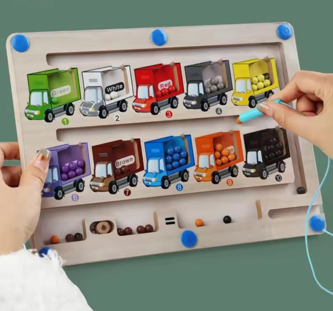 Magnetic Train Puzzle Wooden Toy