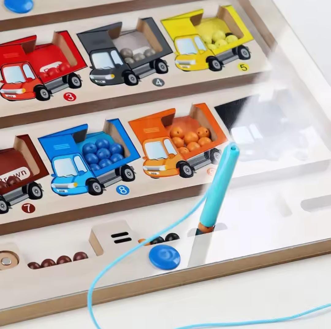 Magnetic Train Puzzle Wooden Toy