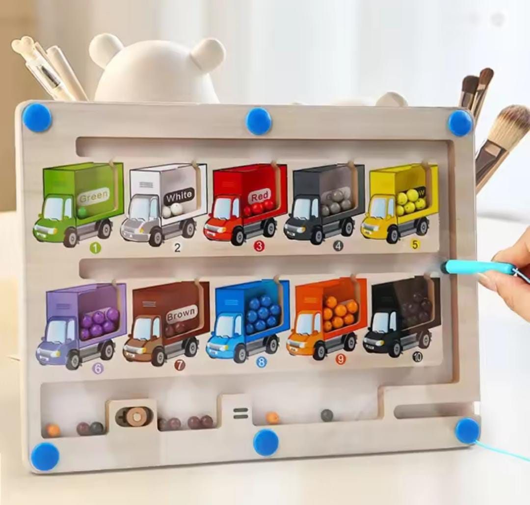 Magnetic Train Puzzle Wooden Toy