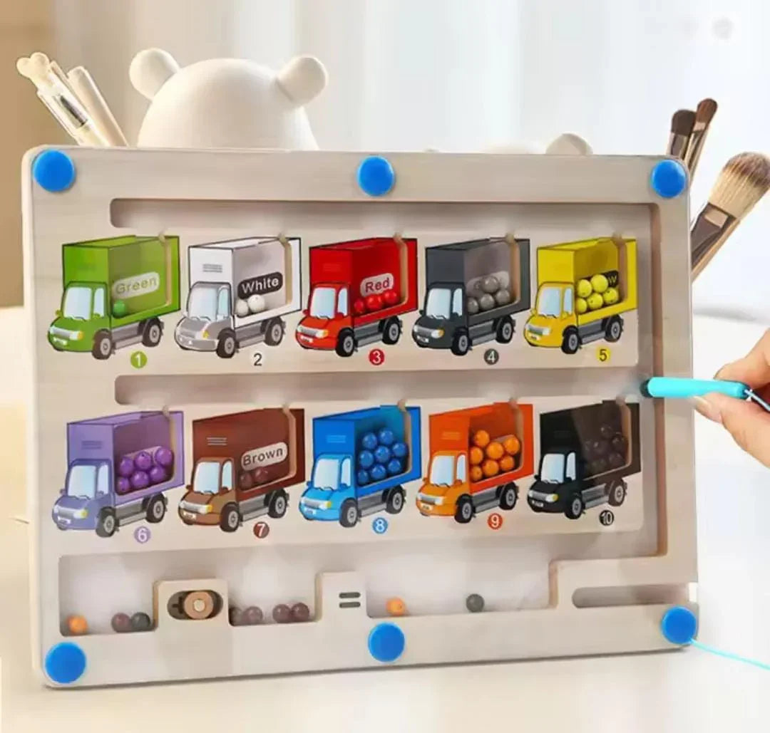 Magnetic Train Puzzle Wooden Toy