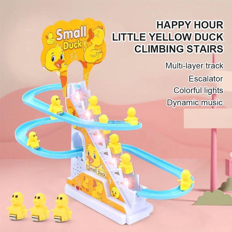 Small Ducks Roller Coaster Climbing Stairs Slide Toy - Glim N Style