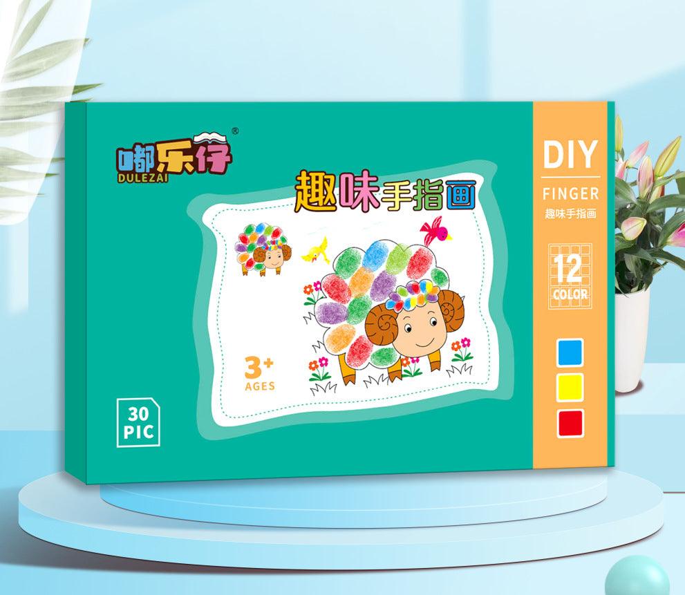 Children Finger Painting - Glim N Style
