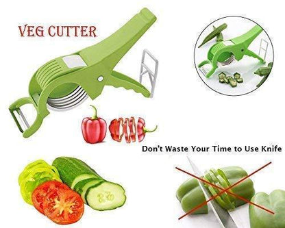 Plastic 2 in 1 Vegetable & Fruit Multi Cutter & Peeler