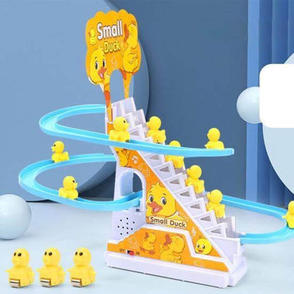 Small Ducks Roller Coaster Climbing Stairs Slide Toy