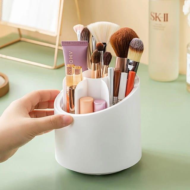 360° Rotating Makeup Brush Storage Unit Box – Glim N Style