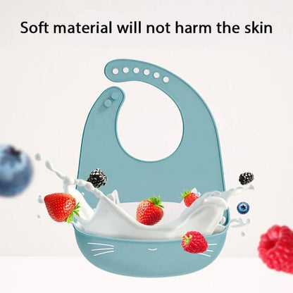 Baby Bib with Pocket Feeding Saliva Apron Waterproof Adjustable