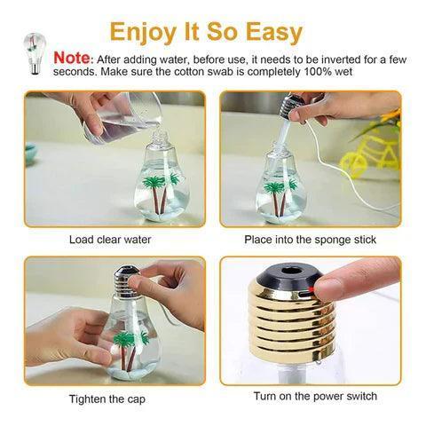 Bulb Humidifier  Air Purifier