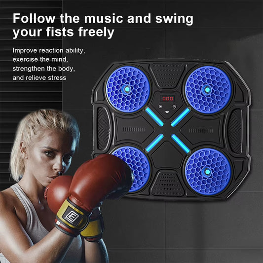 Kids LED Music Boxing Machine – Wall Mounted Bluetooth Boxing Trainer in Pakistan
